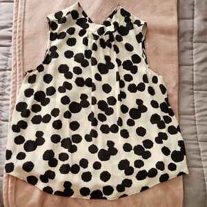Polka Dot Sleeveless Top